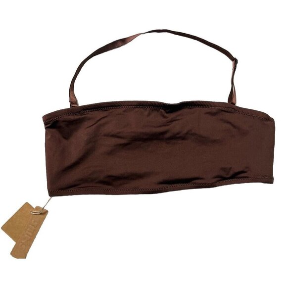 SKIMS Other - SKIMS Swim Bandeau Brown Size M Bikini Top SW-BND-0777